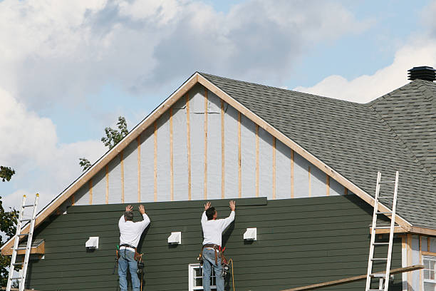 Professional Siding Installation technician working in Nanty Glo, PA
